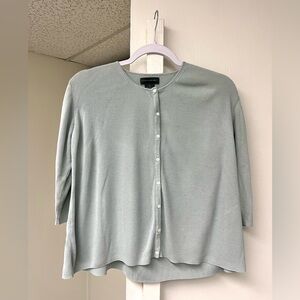 Banana Republic 100% Silk Sage Cardigan
